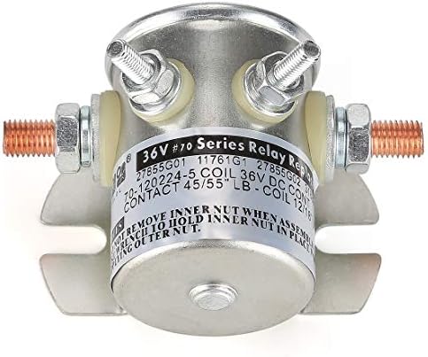 10L0L EZGO Solenoid,EZGO TXT 1980-2010 Electric Golf Cart 36 Volt 4 Terminal #70 Series Solenoid Relay,Replace OEM 27855G01, 11761G1, 27855G02, 31680G1, 3016 10L0L EZGO Solenoid,EZGO TXT 1980-2010 Electric Golf Cart 36 Volt 4 Terminal #70 Series Solenoid Relay,Replace OEM 27855G01, 11761G1, 27855G02, 31680G1, 3016