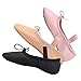 Stelle Ballet Shoes for Girls Toddler Genuine Leather Ballet Dance Slippers for Toddler/Little/Big Kids/Boys(11ML, Pink,with Tie)