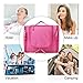 HOKEEPER Waterproof Toiletry Bag for Women - Travel Cosmetic Bag Makeup Organizer Heavy Duty Shower Bag Hanging Dopp Kit - Large Size: 10.2 x 4.5 x 8.5 Inch (Pink)