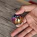 Fuyamp Colorful Fidget Rainbow Spinner Toy High Speed EDC ADHD Focus Finger Spinner Toy (Football)