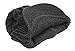 Wonderful Fashion Cable Knitted Hat With Visor Bill Winter Warm Hat For Women (Charcoal)