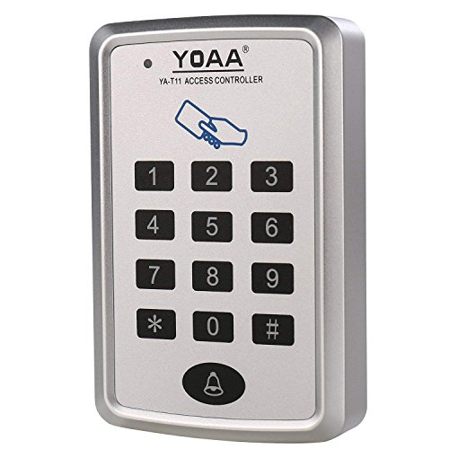 HWMATE Access Control System Kit With Keypad Power Supply 600lbs Holding Force Magnetic Lock Exit Button Keyfobs For Single Door