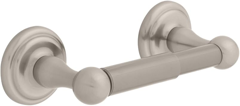 Moen Sage Double Post Toilet Paper Holder In Spot Resist Brushed Nickel Dn6808bn The Home Depot
