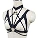 Wyenliz Women Strappy Harness Cupless Bra Cage Elastic Adjustable