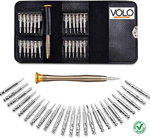 Volo 25 in 1 Precision Screwdriver Set Multi Pocket Repair Tool Kit for laptop/mobile phones/spectacles/watch.