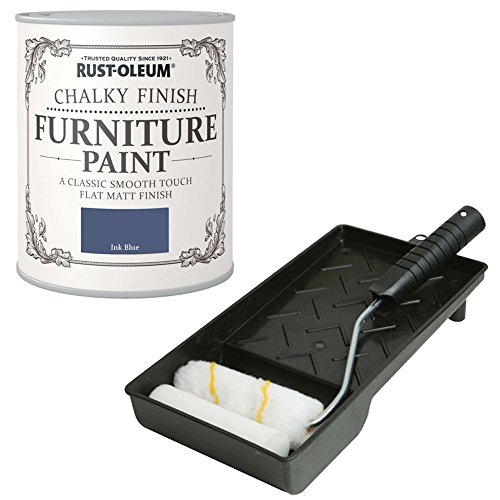 Buy RustOleum Chalky Finish Ink Blue Matt Furniture Paint 750ml