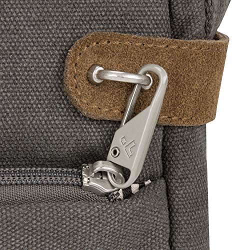 Travelon Anti-theft Heritage Crossbody Bag, Pewter 9 Travelon Anti-theft Heritage Crossbody Bag, Pewter