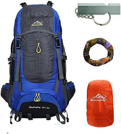 caxece 50L/70L/75L Mountaineering Backpack Outdoor Lightweight Bicycle Backpack Climbing Hiking Backpack Travel Sports Daypack Camping Trekking Backpack with Rain Cover Waterproof