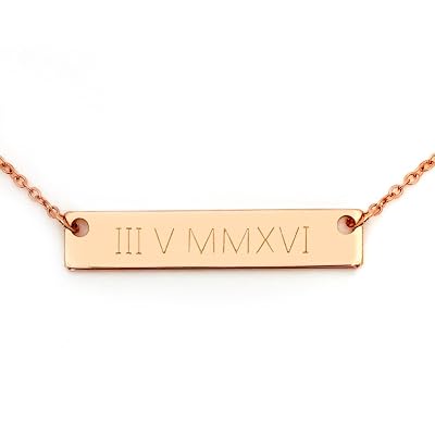 Buy Roman Numeral Date Necklace Sister 