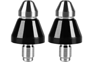 TAROTKIN 2 pcs Sewer Cleaning Tool High-Pressure Nozzle, Sewer Jetter Nozzle Kit for Pressure Washer, Drain Cleaner Pipe Downspout Unclogger