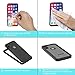 OUNNE Waterproof Case, Underwater Full Sealed Cover Snowproof Shockproof Dirtproof Waterproof Case with Built-in Screen Protector for (Black-Translucent Cover)