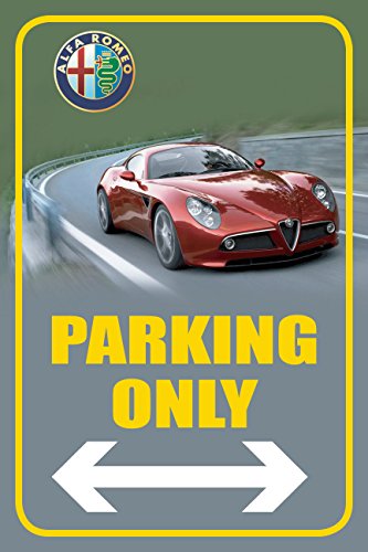 Alfa Romeo 12"X 18" Full Color Aluminum Parking Sign