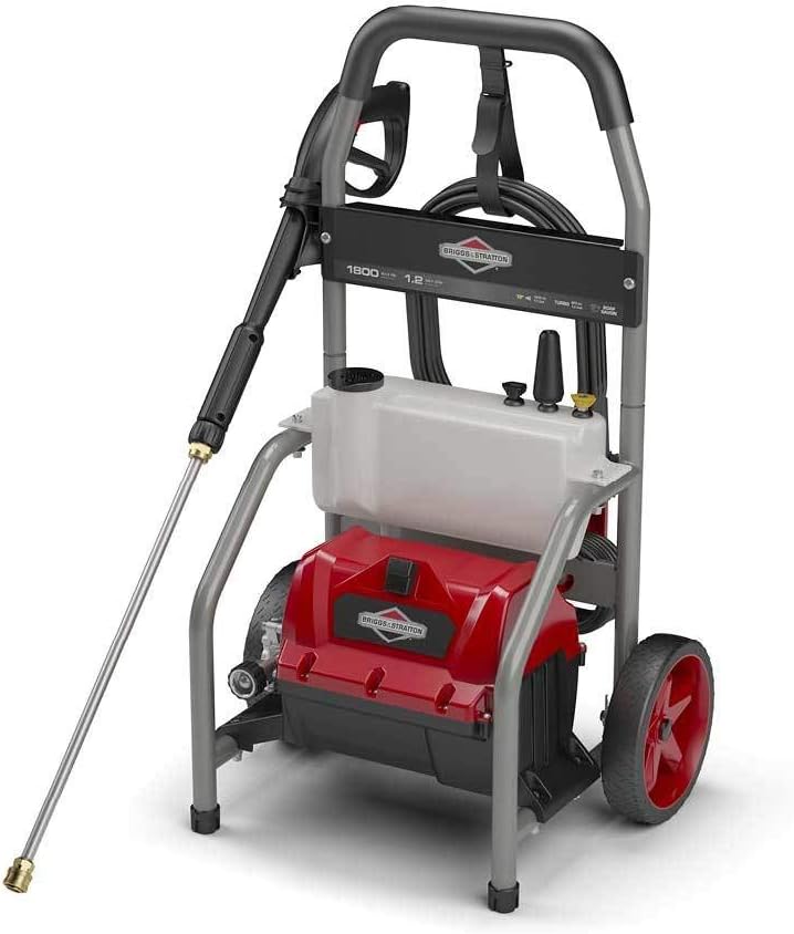Briggs & Stratton 20680 Electric Pressure Washer, 1800 PSI, 1.2 GPM, Red/Gray/Titanium : Garden & Outdoor