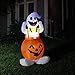 Joiedomi Halloween Blow-up Inflatable Ghost in Pumpkin Overall for Halloween Outdoor Yard Decoration (4 Foot Tall)