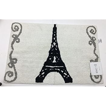 Excell Paris Eiffel Tower Soft Cotton Bath Rug