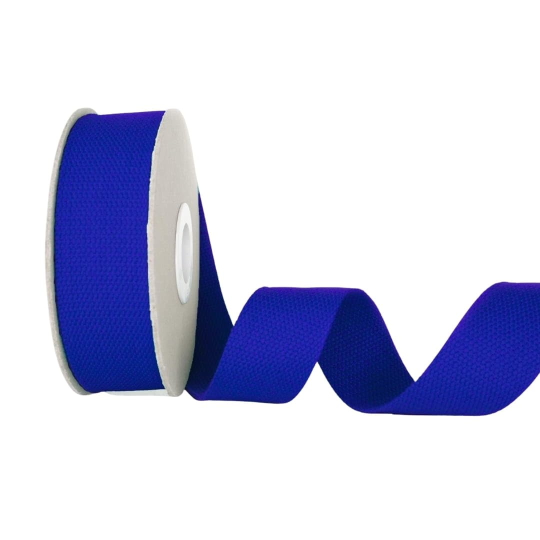 Trimz Cotton Webbing – Navy – 25mm x 5m — image 1