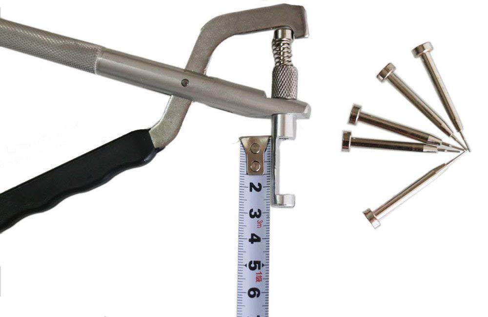 LLF Watch Repair Tool, Link PIN Removing PLIER Wrist Watch Band Sizer Bracelet Band Link Pin Remove Removal with 5 Pins