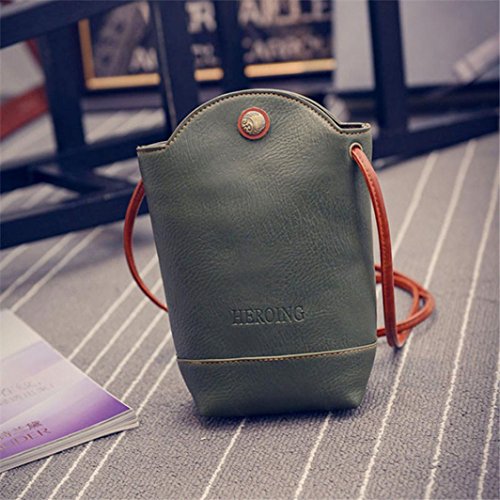 HOT! Small Body Bags ,BeautyVan Fashion Cute Lovely Women Messenger Bags Slim Crossbody Shoulder Bags Handbag (Green)