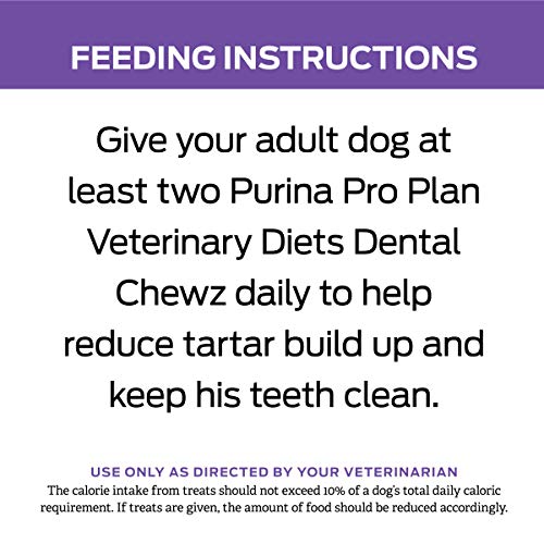 PURINA PRO PLAN VETERINARY DIETS DENTAL CHEWZ DOG TREATS – 5 OZ. BOX