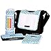 Ah Goo Baby The Plush Pad Portable Changing Pad with Memory Foam, Bubbles in Water Pattern