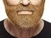 Mustaches Self Adhesive Nobleman Fake Mustache and Beard, Novelty, False Facial Hair, Costume Accessory for Adults, Chestnut Color