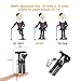 BigAlex Folding Walking Cane with LED Light,Pivoting Quad Base,Adjustable Walking Stick with Carrying Bag for Man/Woman (Alloy Base)
