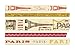 Cavallini Paris Decorative Paper Tape - 5 Assorted Paper Tape Rolls (16 Yards per roll)