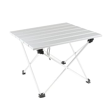 MagiDeal Aluminum Alloy Folding Table Outdoor Ultralight Portable Camping Picnic Desk