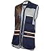 Beretta Mens US Two Tone Shooting Vest, Blue Total Eclipse, Large GT571021130504L