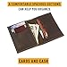 Minimalist Wallet Slim Front Pocket Wallets For Men Genuine Leather Wallet - Red Brown