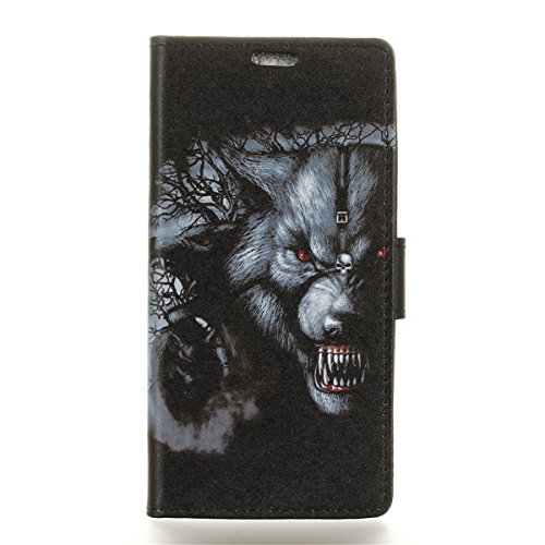 HTC Desire 10 Pro Case,Gift_Source [Drop Protection] [Magnetic Closure] Premium Slim PU Leather Flip Folio Wallet Cover Case &amp; Card Slots, Cash Clip,Stand Holder for HTC Desire 10 Pro [Monster]