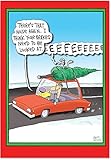 NobleWorks ''Screaming Tree'' Funny Merry Christmas Greeting Card, 5'' x 7'' (1883)