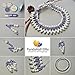 PH PandaHall 6mm About 400Pcs Tiny Satin Luster Glass Pearl Round Beads Assortment Lot for Jewelry Making Round Box Kit White