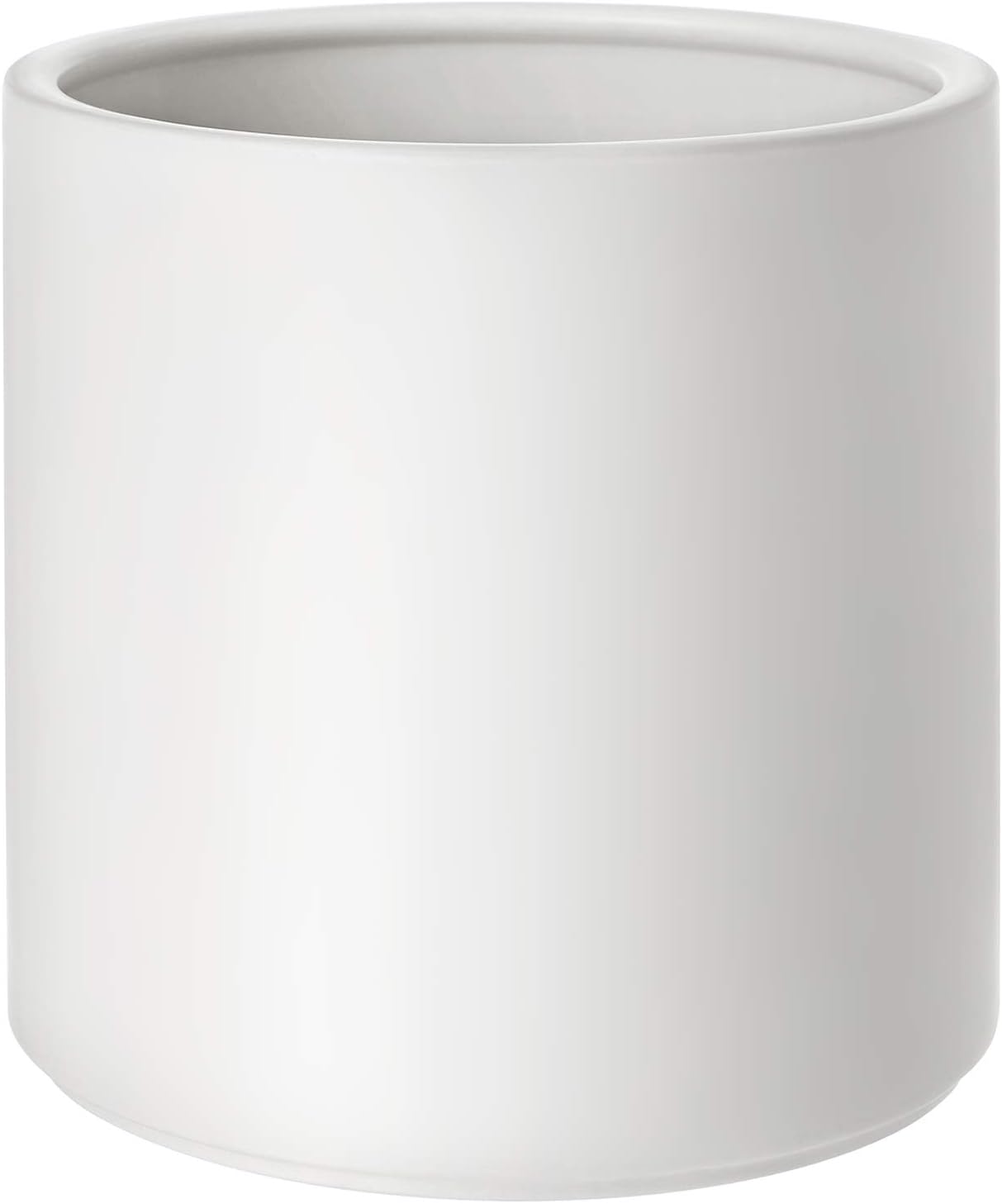 SONGMICS Ceramic Pot, 10Inch Large Planter Pot with Drainage Holes