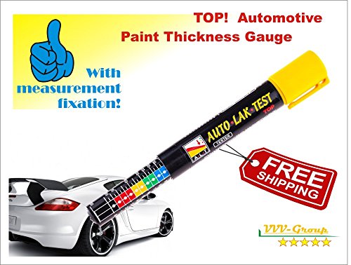 Paint Thickness Tester Meter Gauge, Crash-Test Check NEW, IMPROVED model with fixing scale (Damage Detector) Paint Thickness Tester Meter Gauge, Crash-Test Check NEW, IMPROVED model with fixing scale (Damage Detector)