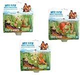 ICE AGE 3: Dawn of the Dinosaurs - Figure SET of 6 Characters / Buck , Diego , Scrat , Scratte , SID and Baby 1