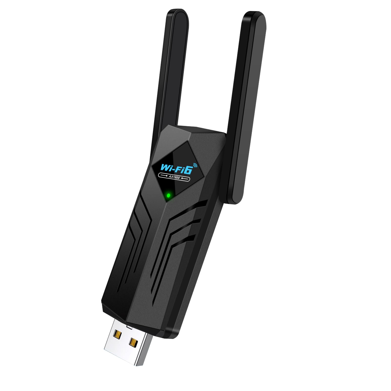 Photo 1 of USB WiFi 6 Adapter with Bluetooth Dual 3dBi Antennas 5GHz/2.4GHz Dual Band Wireless Network Adapter for Desktop PC Laptop Windows 11/10/7 Gaming Streaming Stable Connection