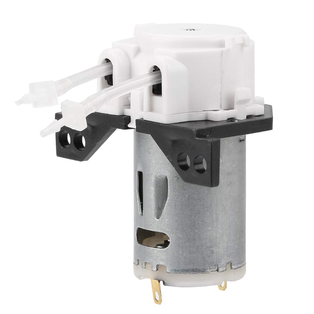 DC 12 V/24 V Peristaltic Dosing Pump for DIY Peristaltic Tube Head for Chemical Analysis for Aquarium Laboratory (White12V 1 x 3)