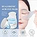 Eye Mask Sheet Hyaluronic Acid Eye Serum Patches Vitamin C Pad for Reduces Dark Circles Bags and Eye Lines Repair Skin Nourish Firming Anti-Wrinkle + Anti-aging (90 g/50 pieces) (Blue)