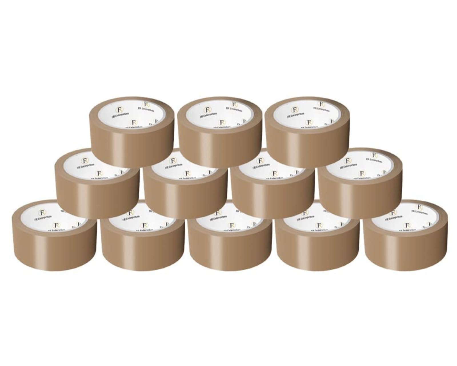 Heavy Duty Brown Packing Tape - 6 Rolls of 48mm x 66m Strong Packaging Tape - Sticky Parcel Tapes for Boxes, Postage, Moving House - FSC Certified Shipping Tape for Wrapping Cardboard Box and More