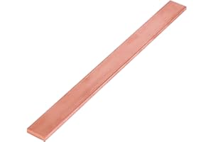 DIHZOKS Copper 110 Flat Bar 3/8" x 1" x 6" Long, 10mm x 25mm x 152mm Copper Bus Bar Stock