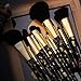 Docolor Makeup Brush Set 12PCS Premium Synthetic Foundation Brushes Set Brushes Kit for Eyeshadow Blending Blush Powder Concealers