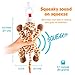 BabyHuggle Giraffe Pacifier - Stuffed Animal Binky, Soft Plush Toy with Detachable Silicone Baby Dummy, Paci Clip Leash & Squeaky Sound