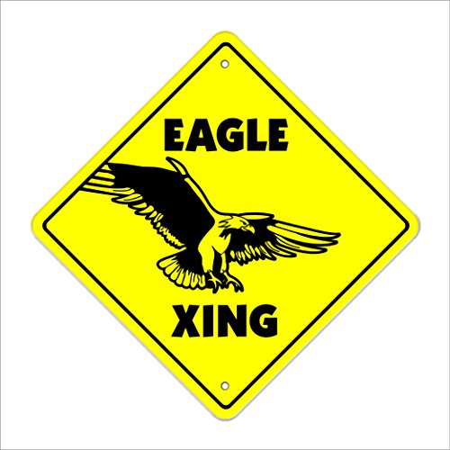 Eagle Crossing Sign Zone Xing | Indoor/Outdoor | 20" Tall New Bird Bald America…