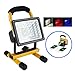LANFU 30W 36LED Work Light with Stand,IP65 Waterproof Flood Light, Brightness Adjustable,Super Bright Portable Cordless Job Site Worklight for Garage Workshop Car Construction Outdoor Lighting Yellow