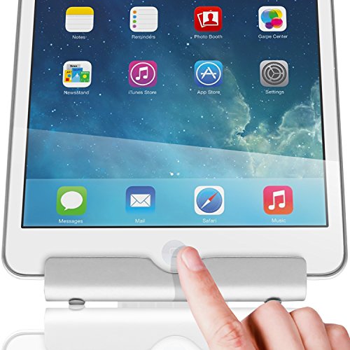 iGadgitz Multi-Angle Aluminium Adjustable Portable Tablet & Smartphone Folding Holder Stand (iPhones, iPad, Motorola Moto, Samsung Galaxy, Sony Xperia, HTC One, Google Nexus, Nokia Lumia, Acer Iconia, Sony Xperia Tablets, Galaxy Tab, Kobo eReaders, etc)
