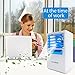 Lemebo Portable Air Conditioner Fan, Mini Personal Evaporative Air Cooler Fan Misting Swamp Cooler Desk Humidifier Fan for Office Dorm Nightstand