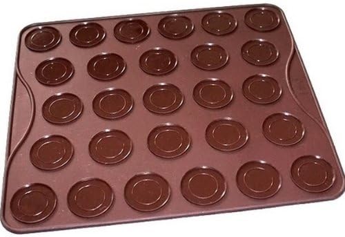 27-Round Macarons Macaroons Silicone Baking Pastry Sheet Mat