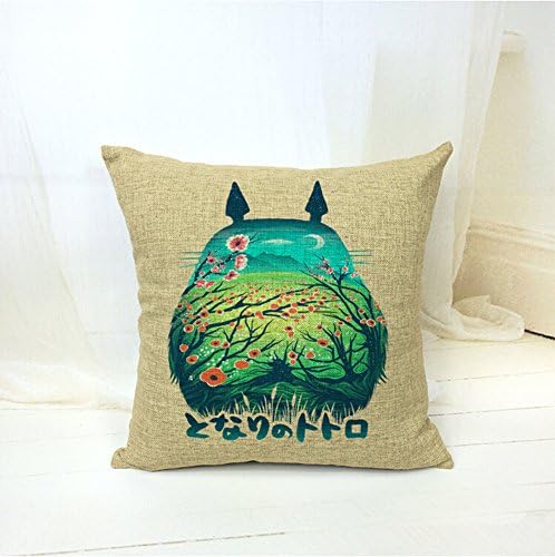 Weitengs Linen Square Decorative Pillowcase Home Decor Sofa Cotton Throw Pillow Cover 18x18''