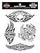 Harley-Davidson Temporary Tattoos, Classic Tattoo Assortment, Black TT197